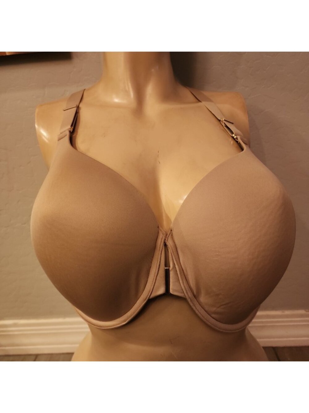 Third Love Bra 42D Nude Underwire Lined Front & Back Closure Multiway